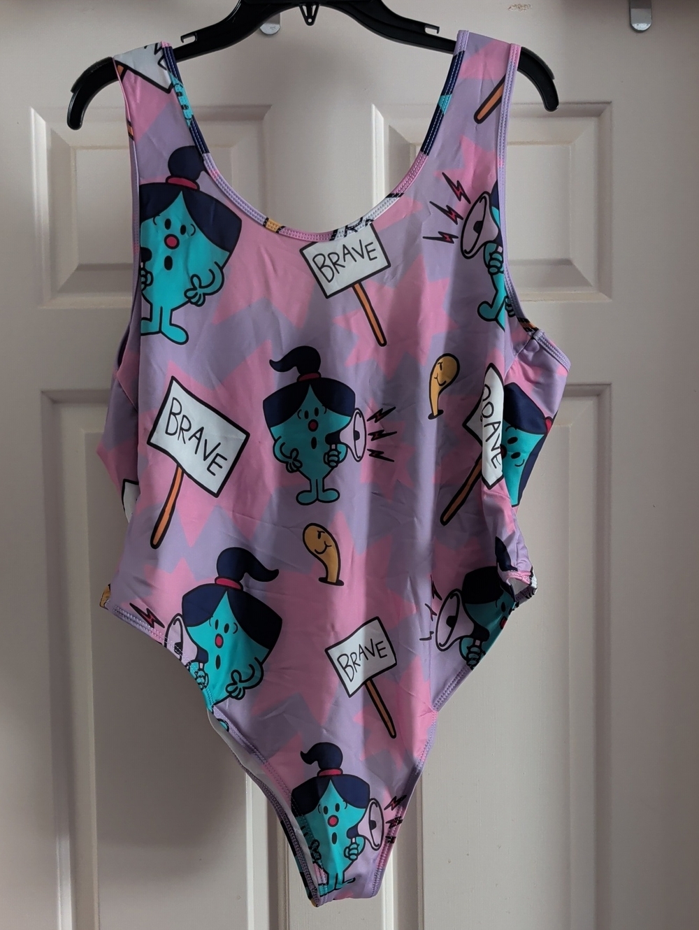 Lil Miss Pink & Teal Graphic One-Piece Swim